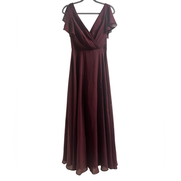 CELEBRATE DB STUDIO Dress with Flutter Sleeve Full Skirt Size 2 - Picture 15 of 16